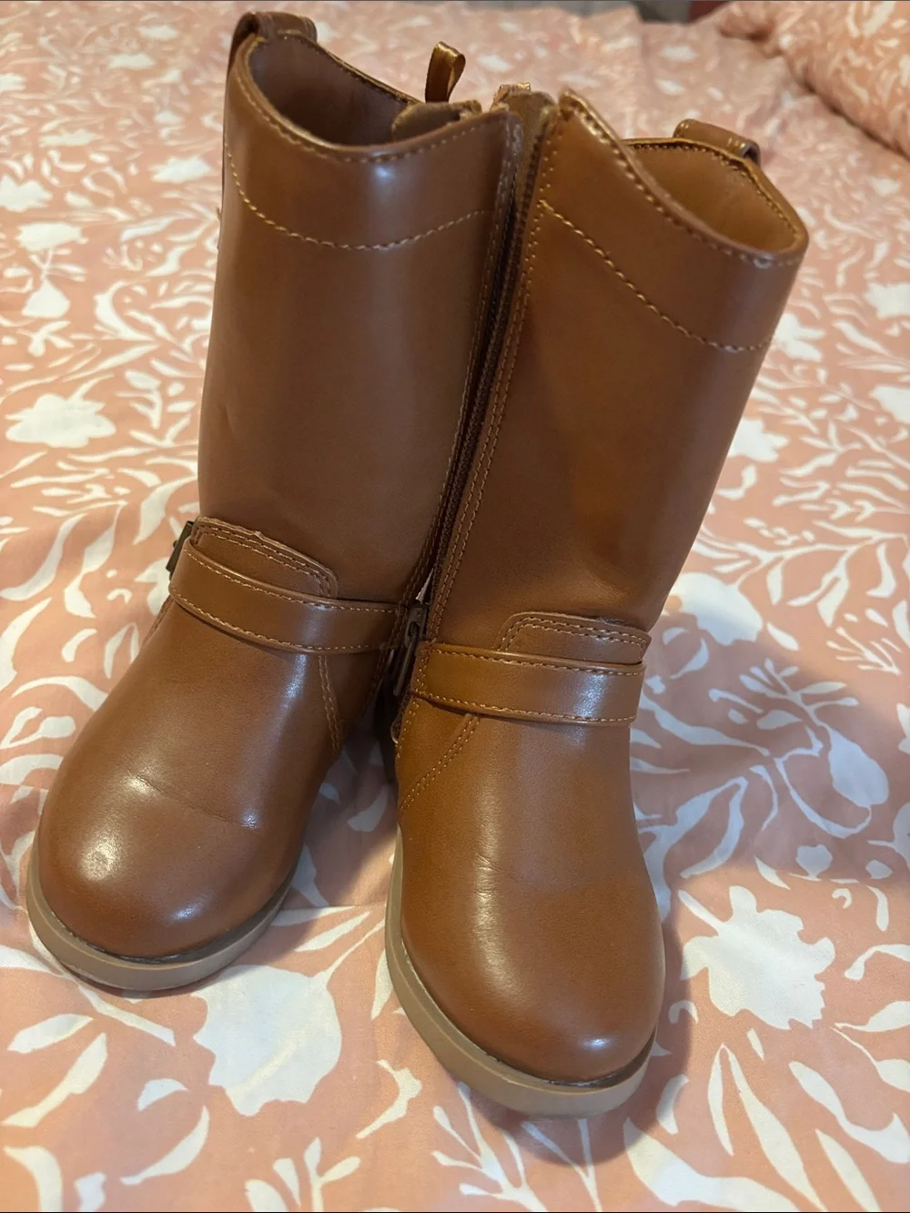 Old Navy Girls Brown Mid-Calf Pull-On Boots